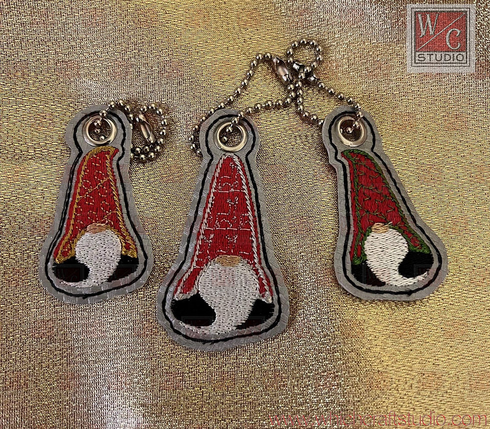 Thumbnail: Digital HoHoHo Gnome Dangle Set of 4 files Digital File