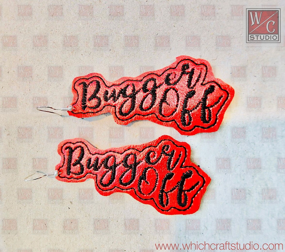 Digital Bugger Off Earrings Digital Files