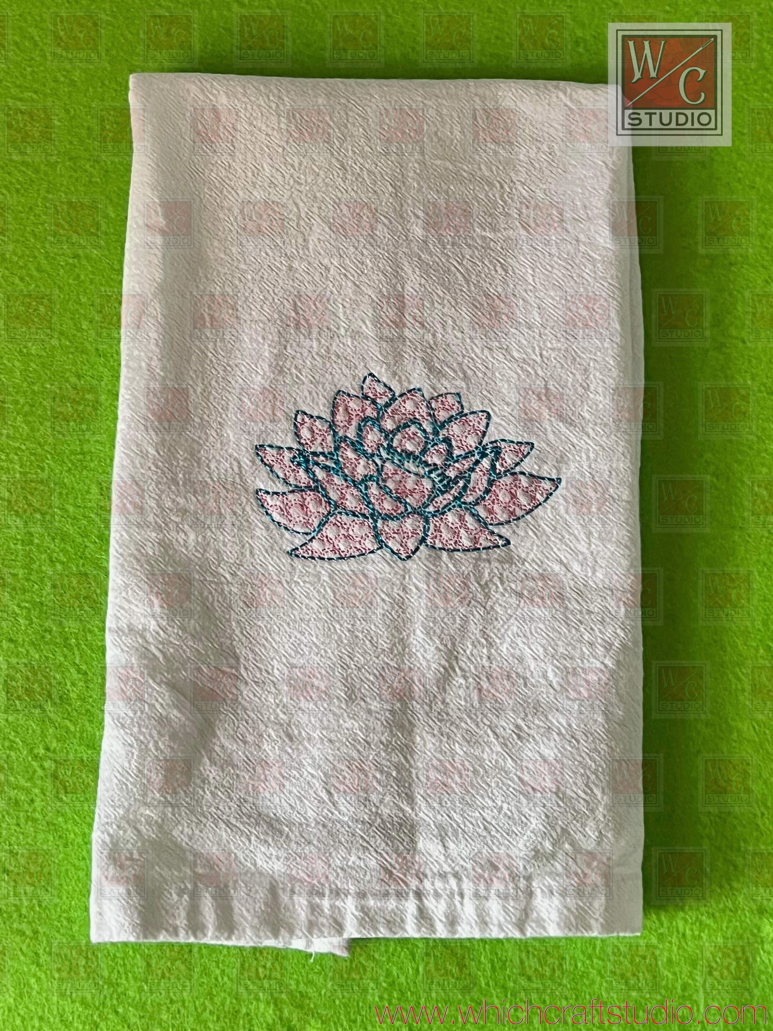 Digital Lotus Flower Standalone 4x4 files Digital File