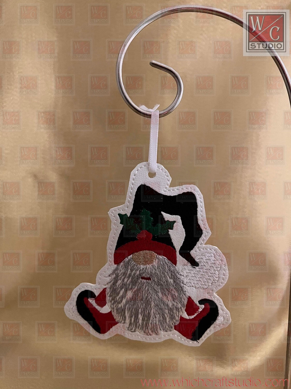 Digital Naughty Gnome Ornament Digital Files