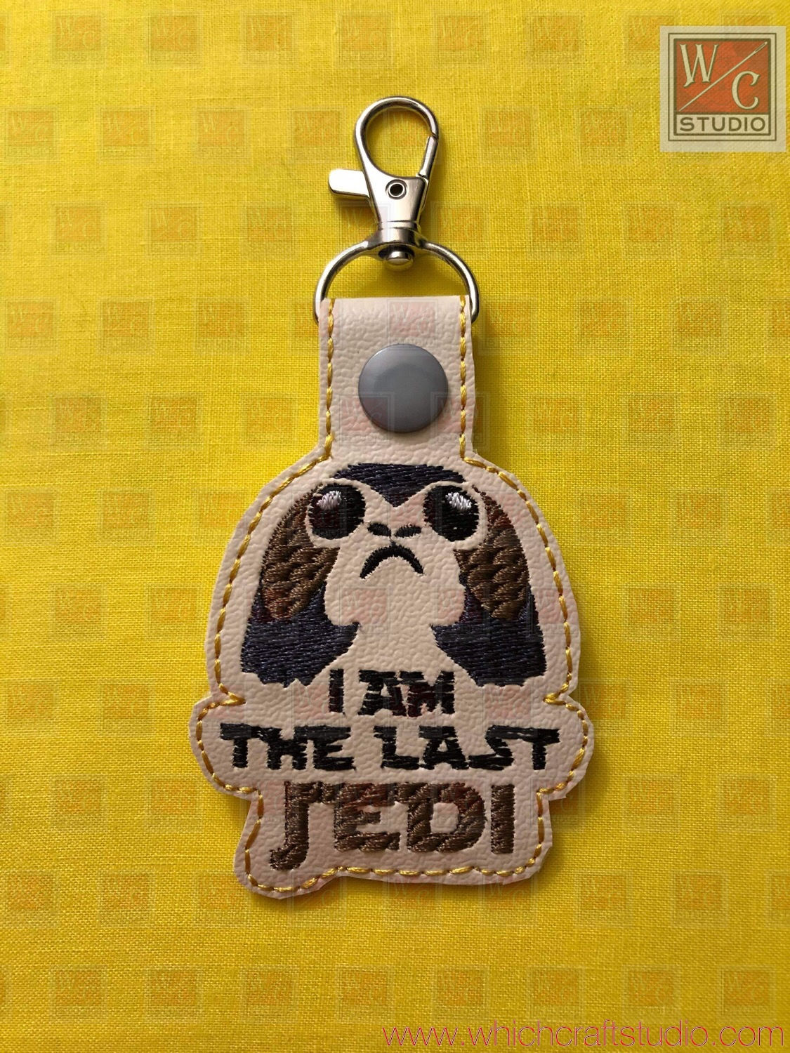 Digital Last Jedi Porg Fob Embroidery Design Files