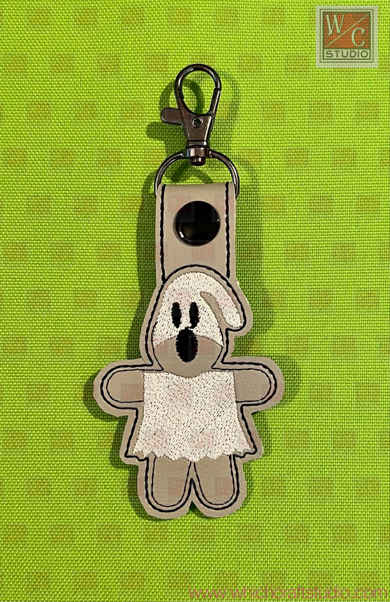 Digital Ghost Gingerbread Fob Digital File