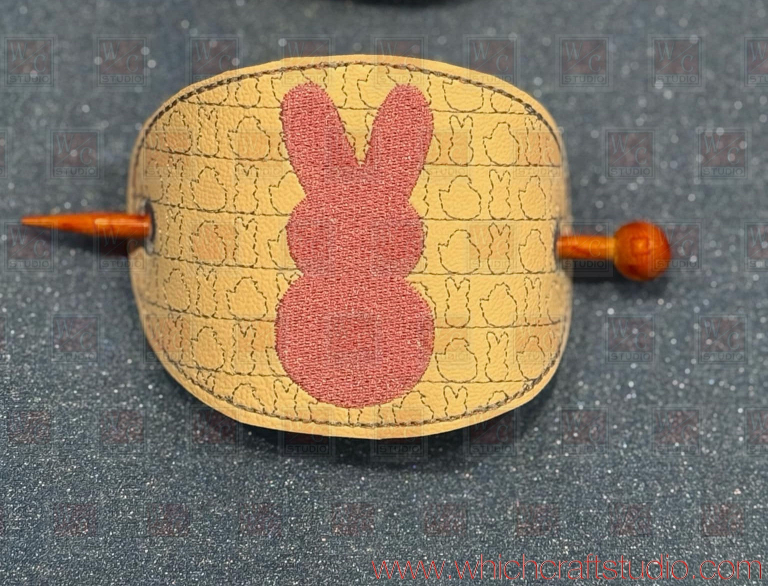 Digital Bunny Peep Hair bun Digital File