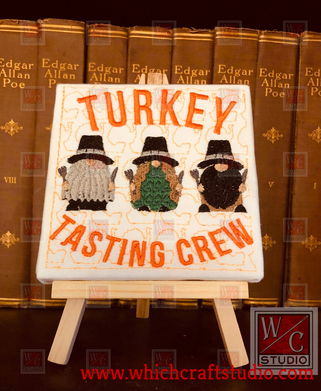 Digital Turkey Tasting Crew Standalone 4x4 Digital Embroidery