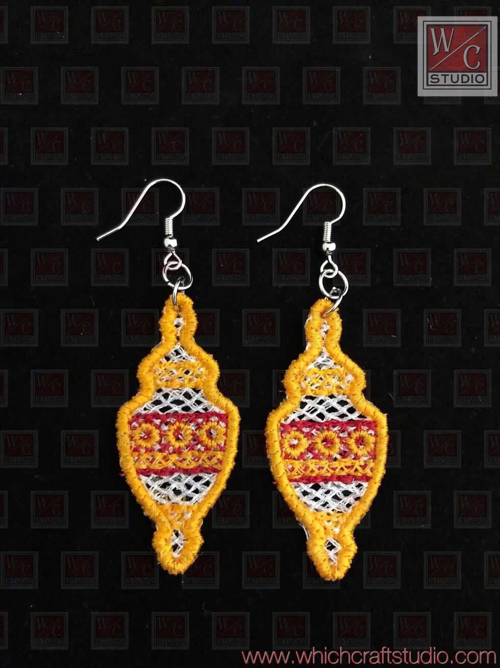 Digital FSL 5 Vintage Christmas Earrings. Digital Files