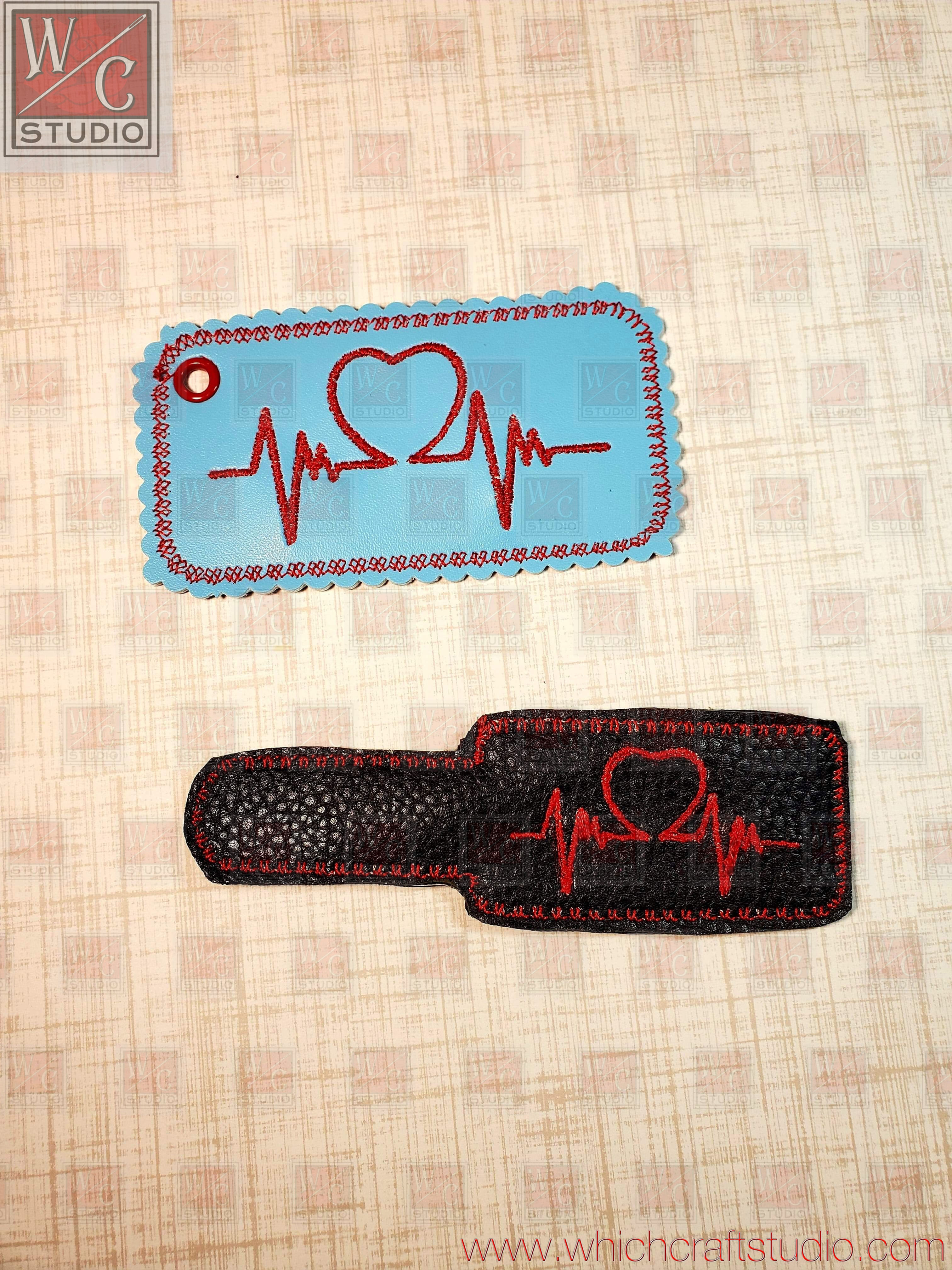 Digital Heartbeat SM Set Embroidery Designs