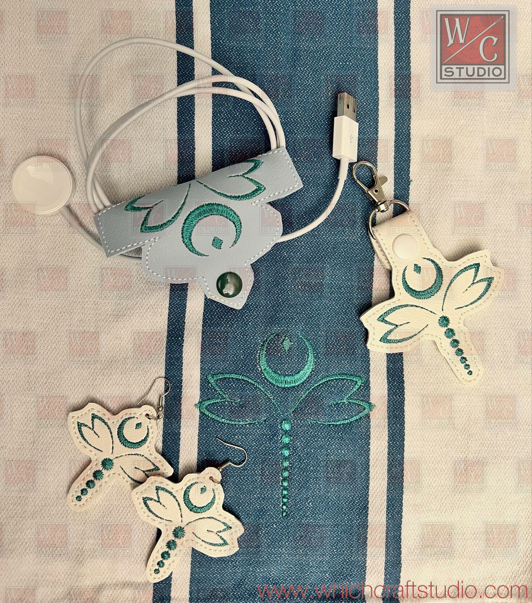 Digital Dragronfly Sm Set of 4 Digital File