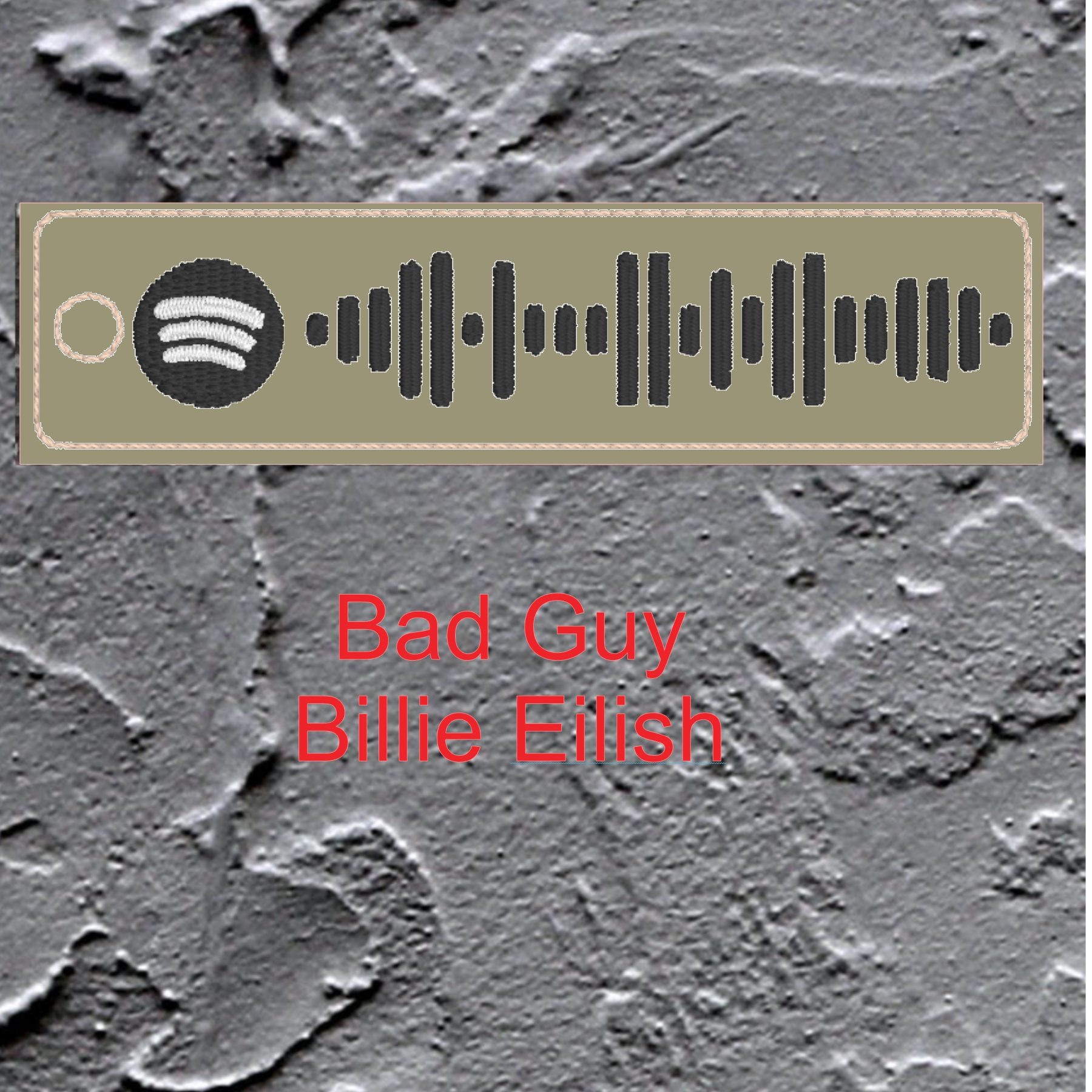 Digital Spotify Code Bad Guy Billie Eilish