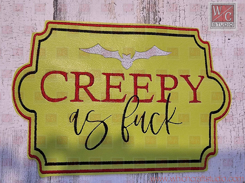 Digital Creepy af Sign 5x7 files Digital File