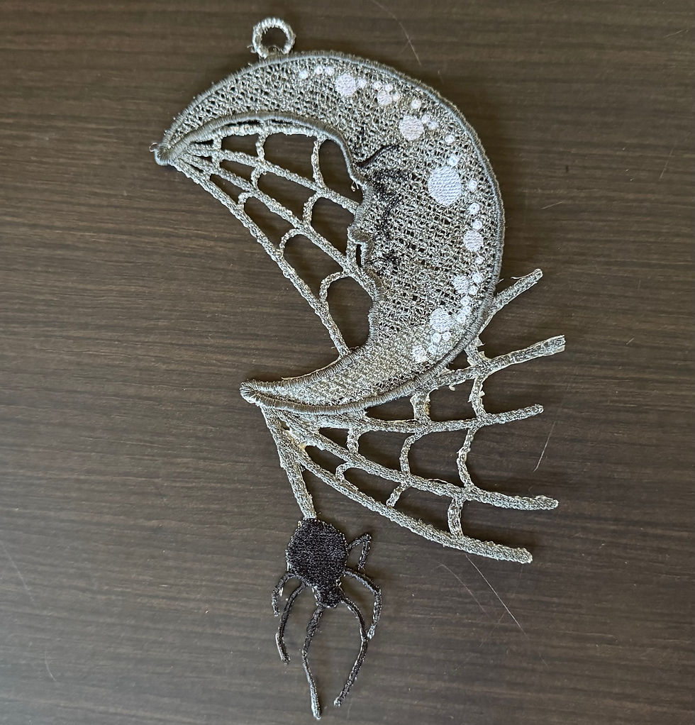Thumbnail: Digital Halloween Moon | Freestanding Lace (FSL) Design
