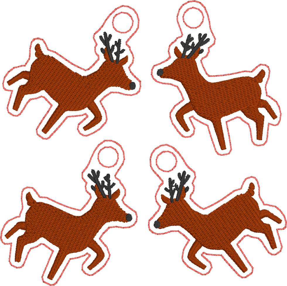 Thumbnail: Digital Be Different Dangles Embroidery File
