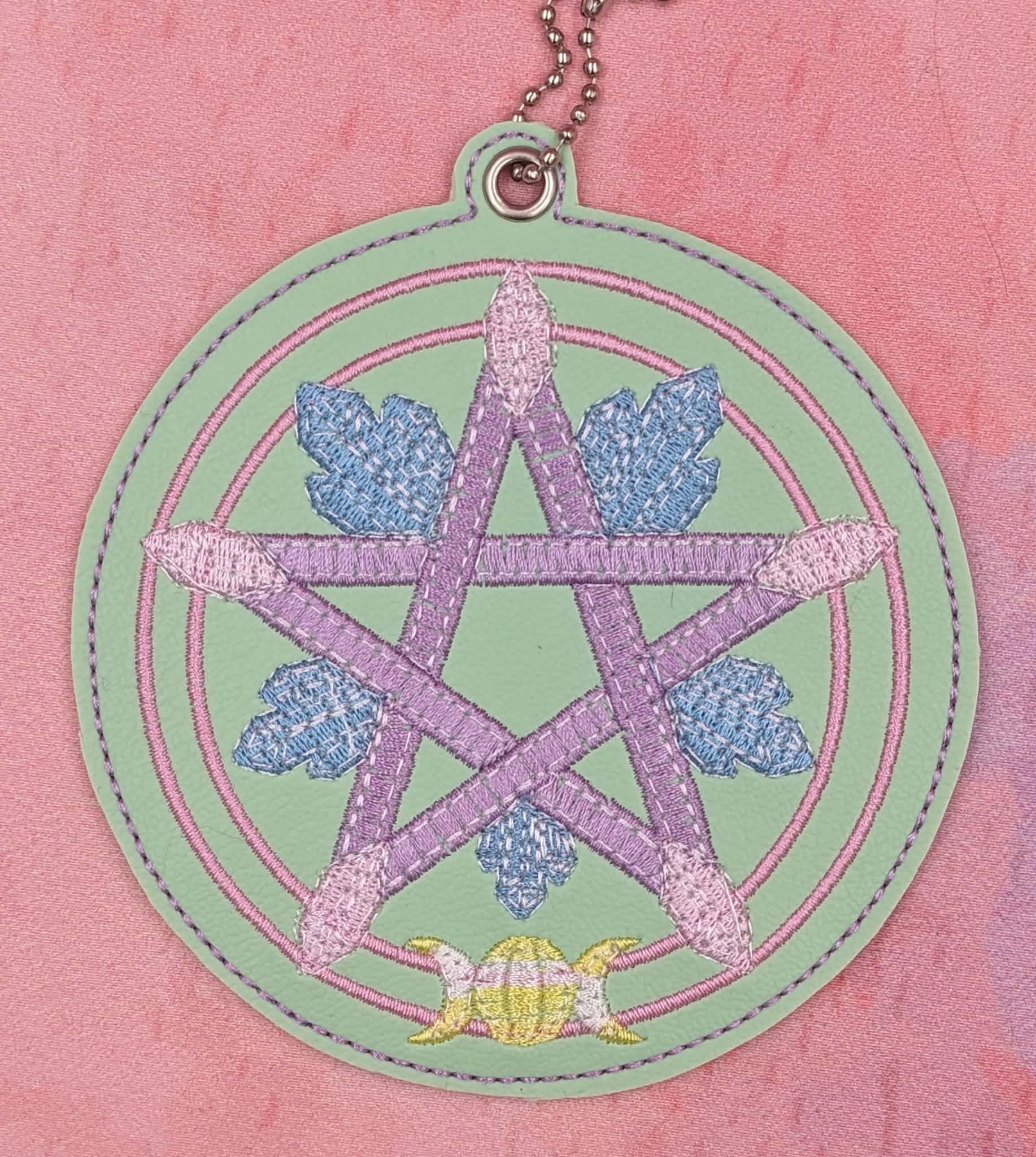 Digital Pentagram with Crystals | ITH Dangle