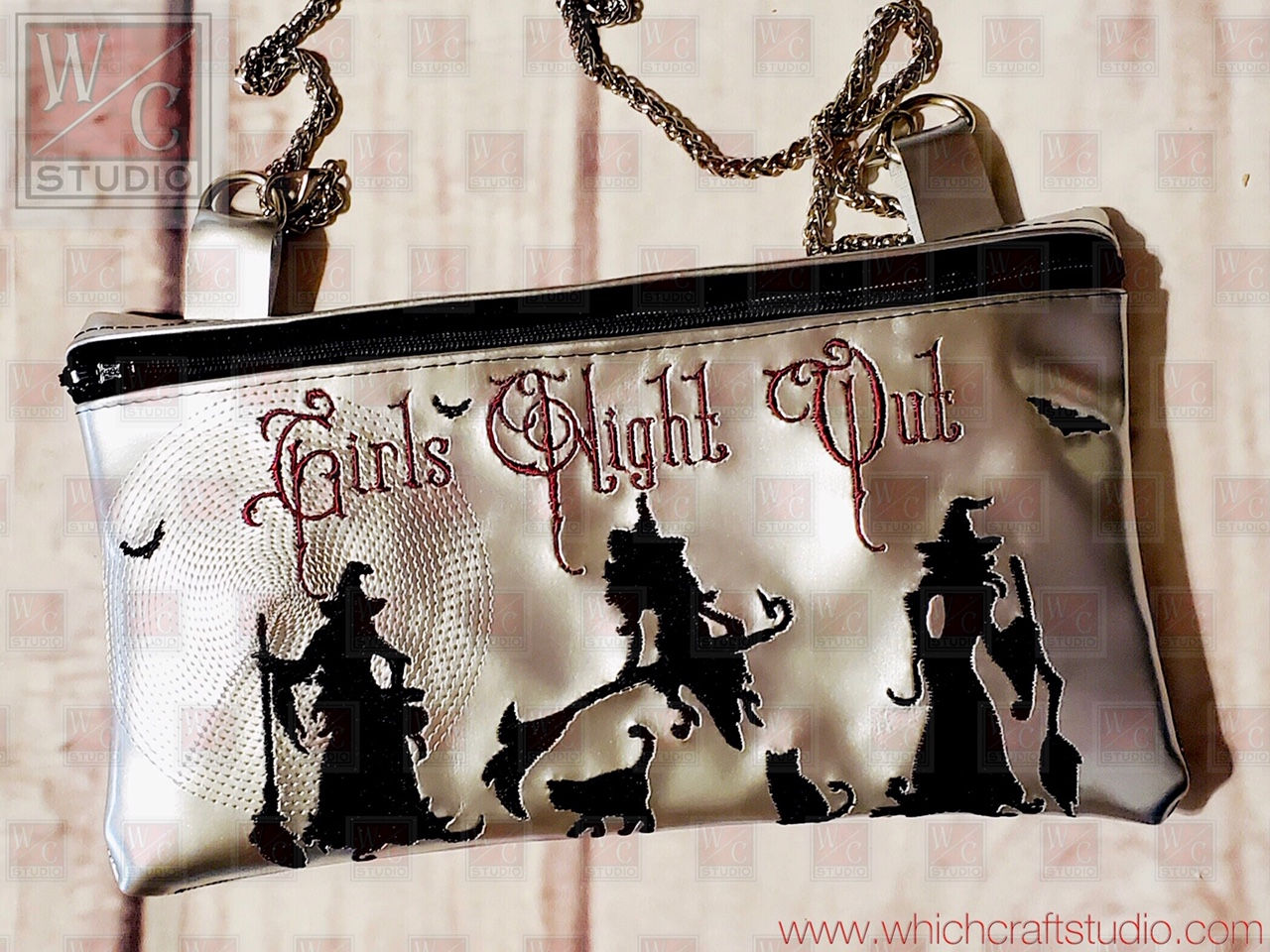 Digital Girls Night Out Bag 8x12 Embroidery Design File