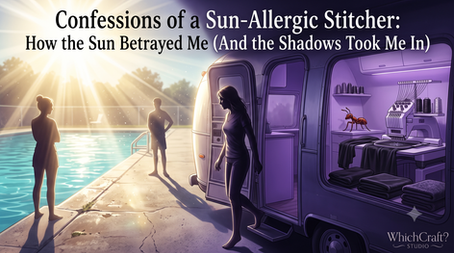Confessions of a Sun-Allergic Stitcher: How the Sun Betrayed Me (And the Shadows Took Me In)