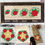 Thumbnail: Digital Pentagram with Roses LG Set Digital Embroidery Design
