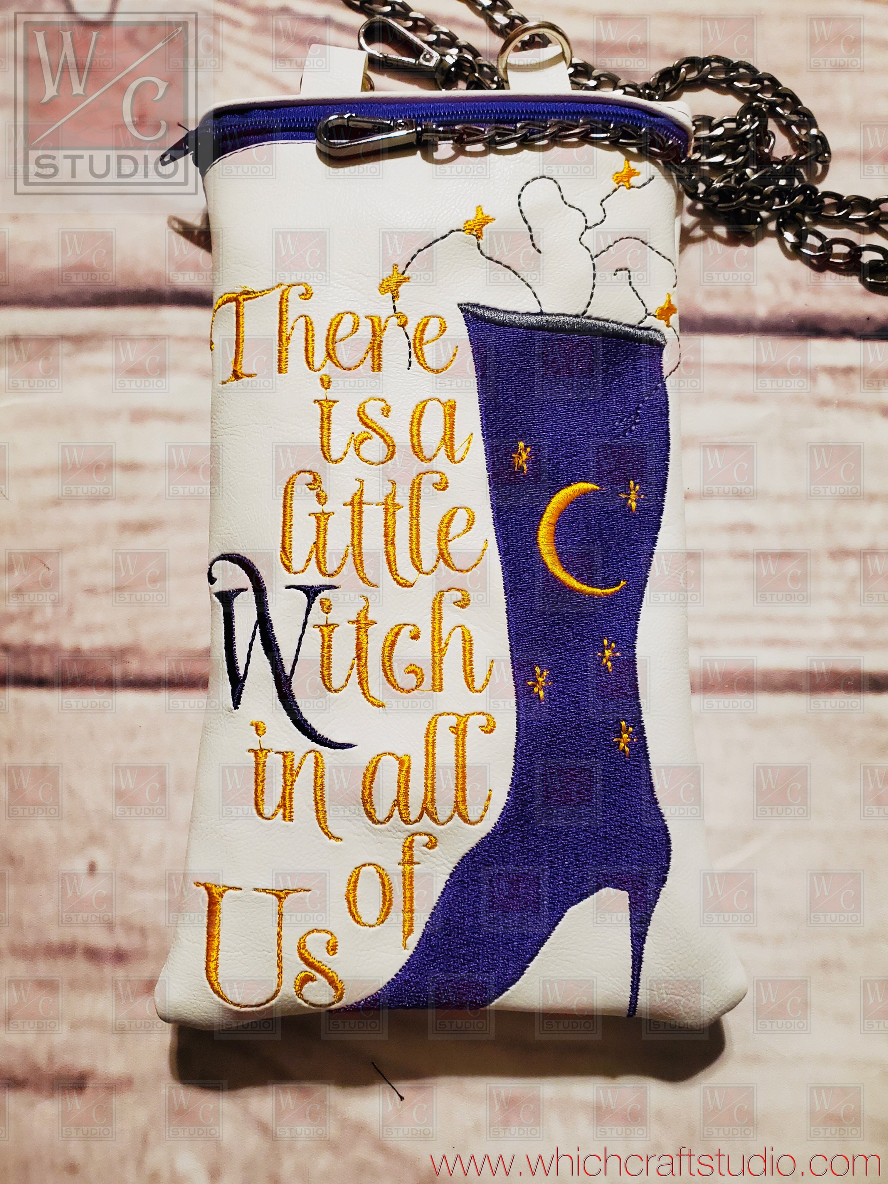 Digital A Little Witch Tall bag 5x7 Embroidery Design