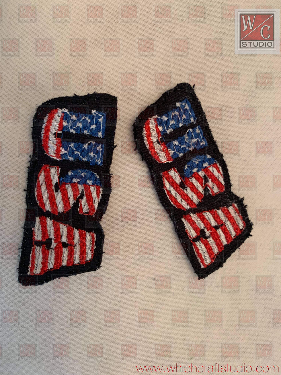 Digital USA Earrings 1x2.5 Embroidery Design