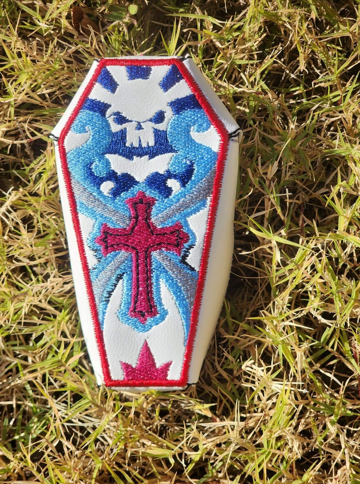 Digital Skull Sky Coffin Box 8x12  Digital Files