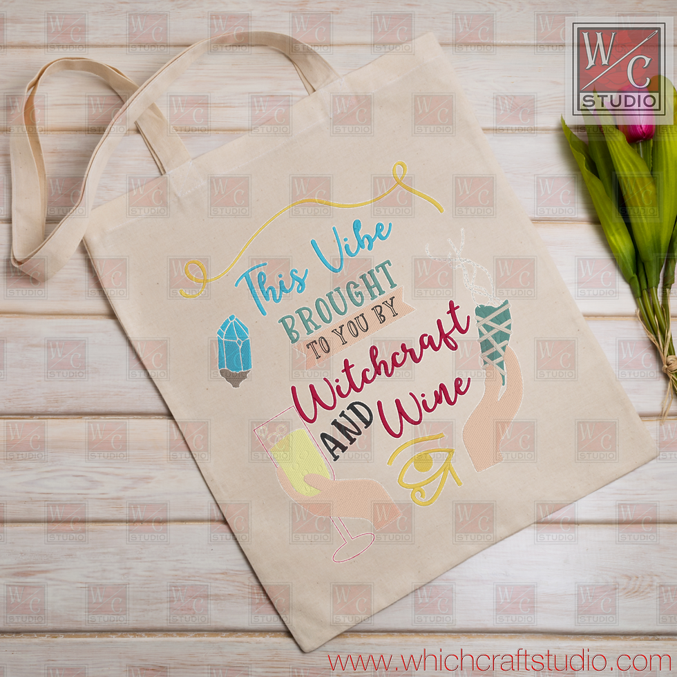 Digital Witchcraft -Wine Standalone 8x12 Digital Embroidery Design