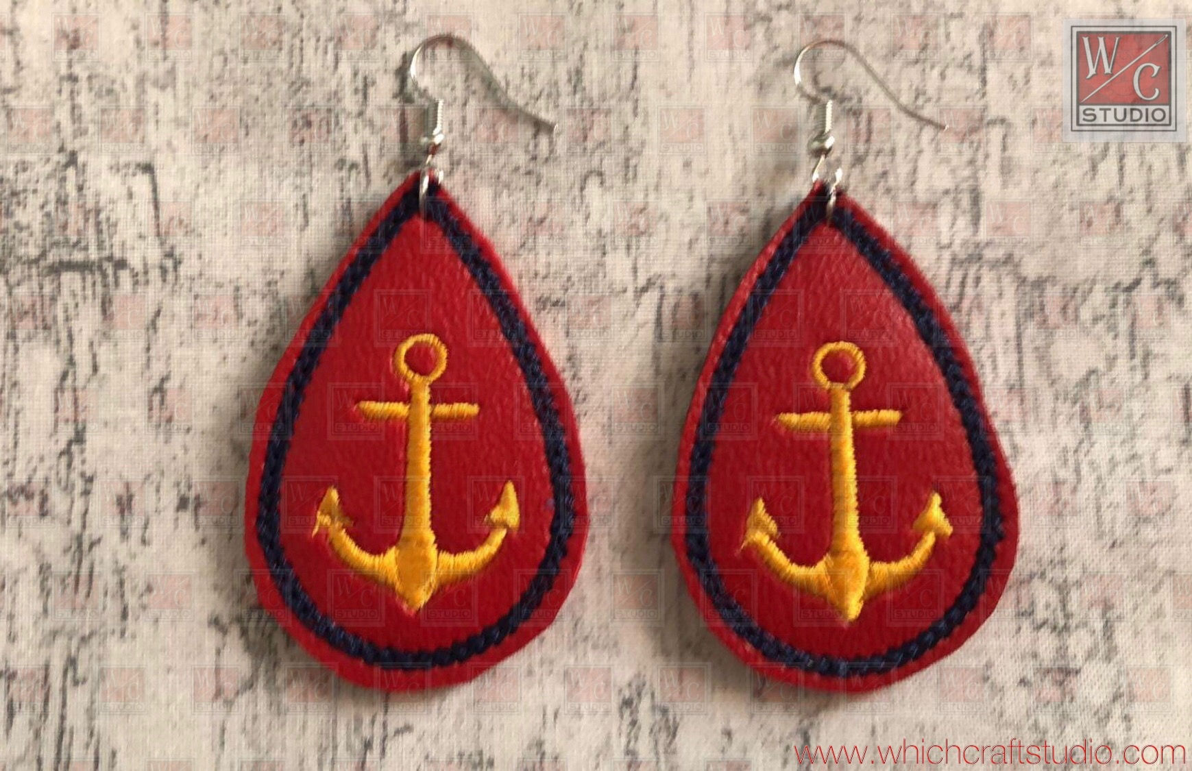 Digital Anchor Drop EarringsDigital Files