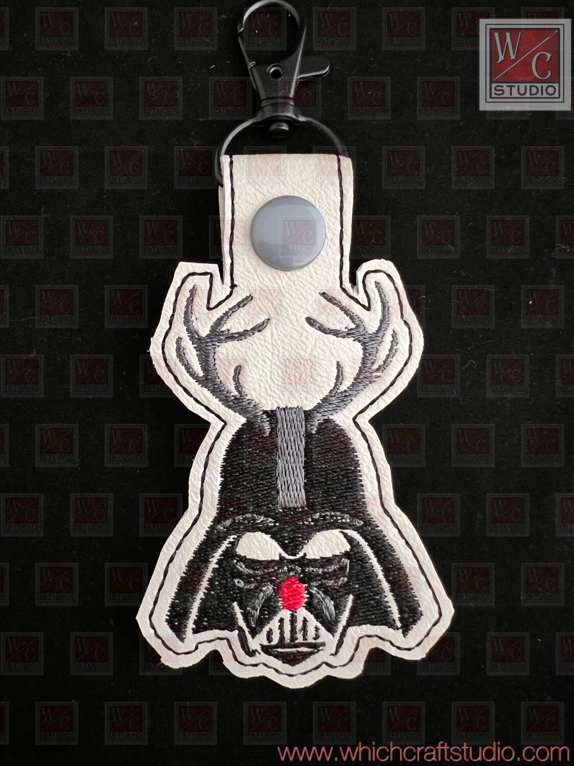 Digital Darth Cheer Fob Embroidery Files