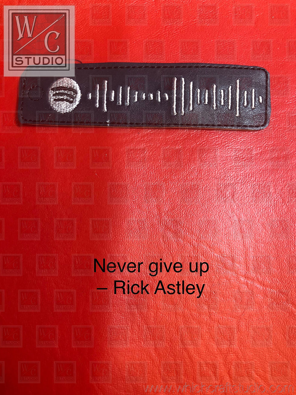 Digital Spotify Code Never Gonna Give You Up Rick Astley Lg Dangle