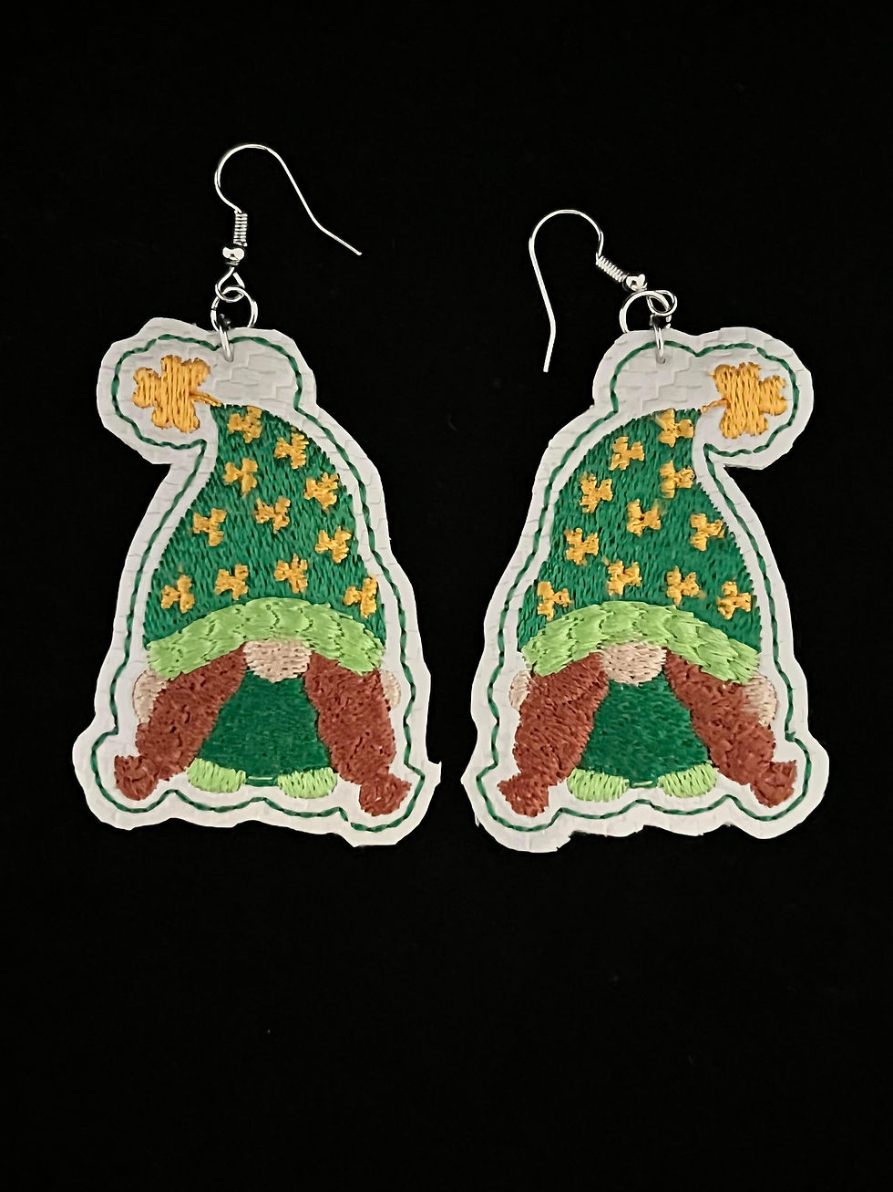Thumbnail: Digital St. Patty's Gnome Luck  Earrings Set of 3 Digital Files