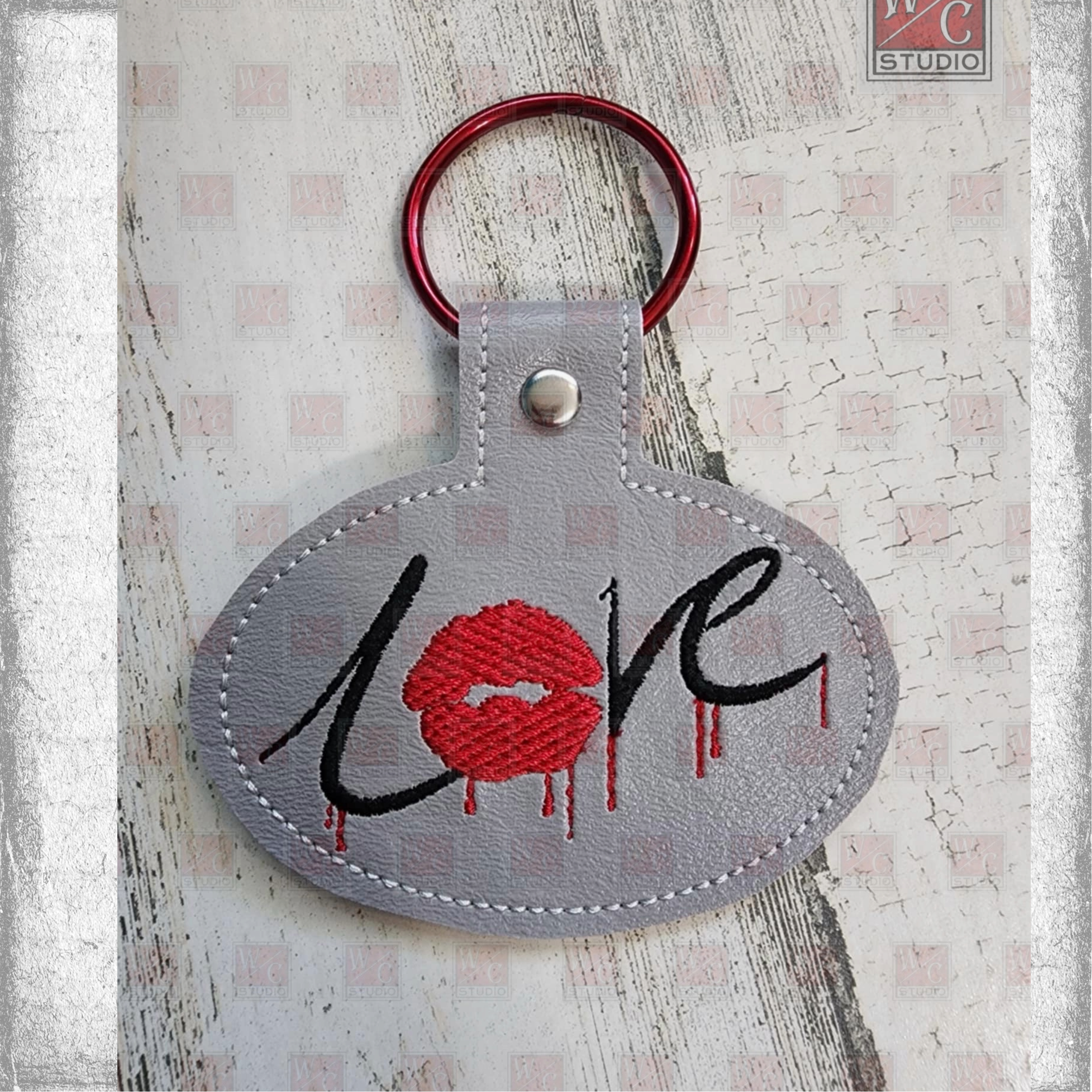 Digital Love Lips Fob 4x4 Digital File