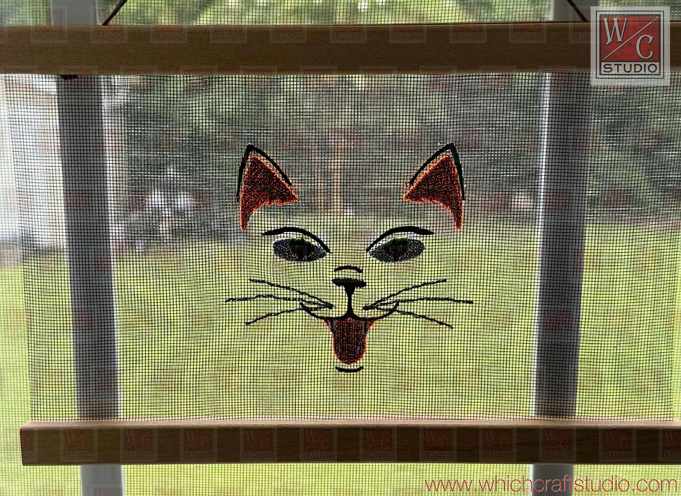 Thumbnail: Digital Floating cat face Standalone 4x4 Digital File