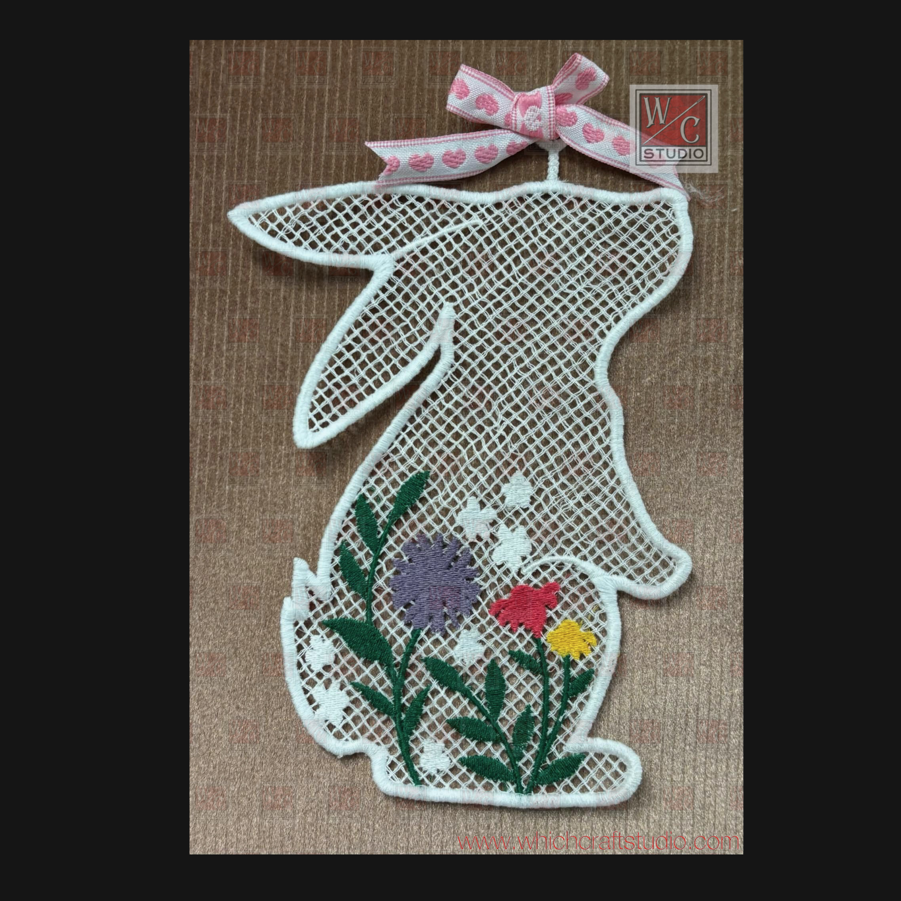 Digital FSL Floral Bunny 5x7 Digital File