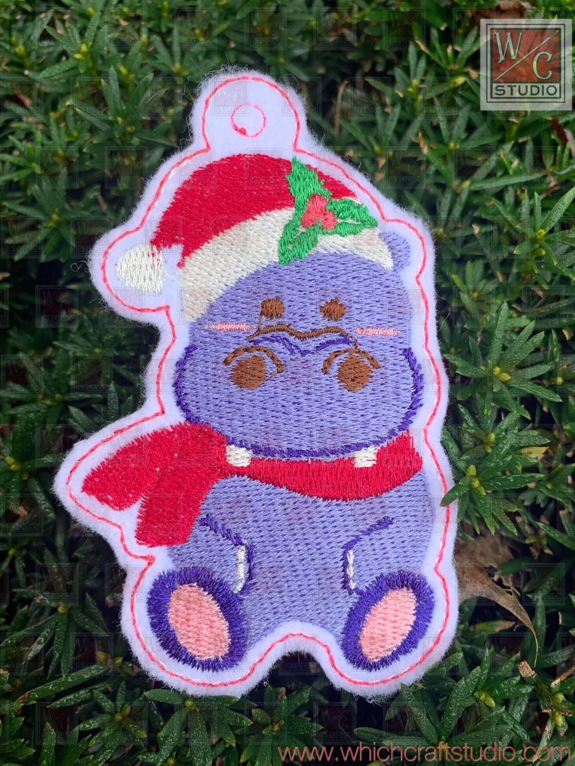 Digital Hippo Ornaments 5 Digital Files