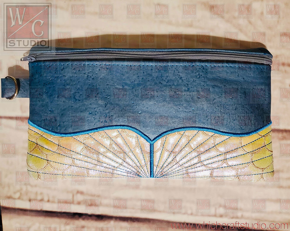 Digital Fish Tail Bag 8x12 Embroidery Design