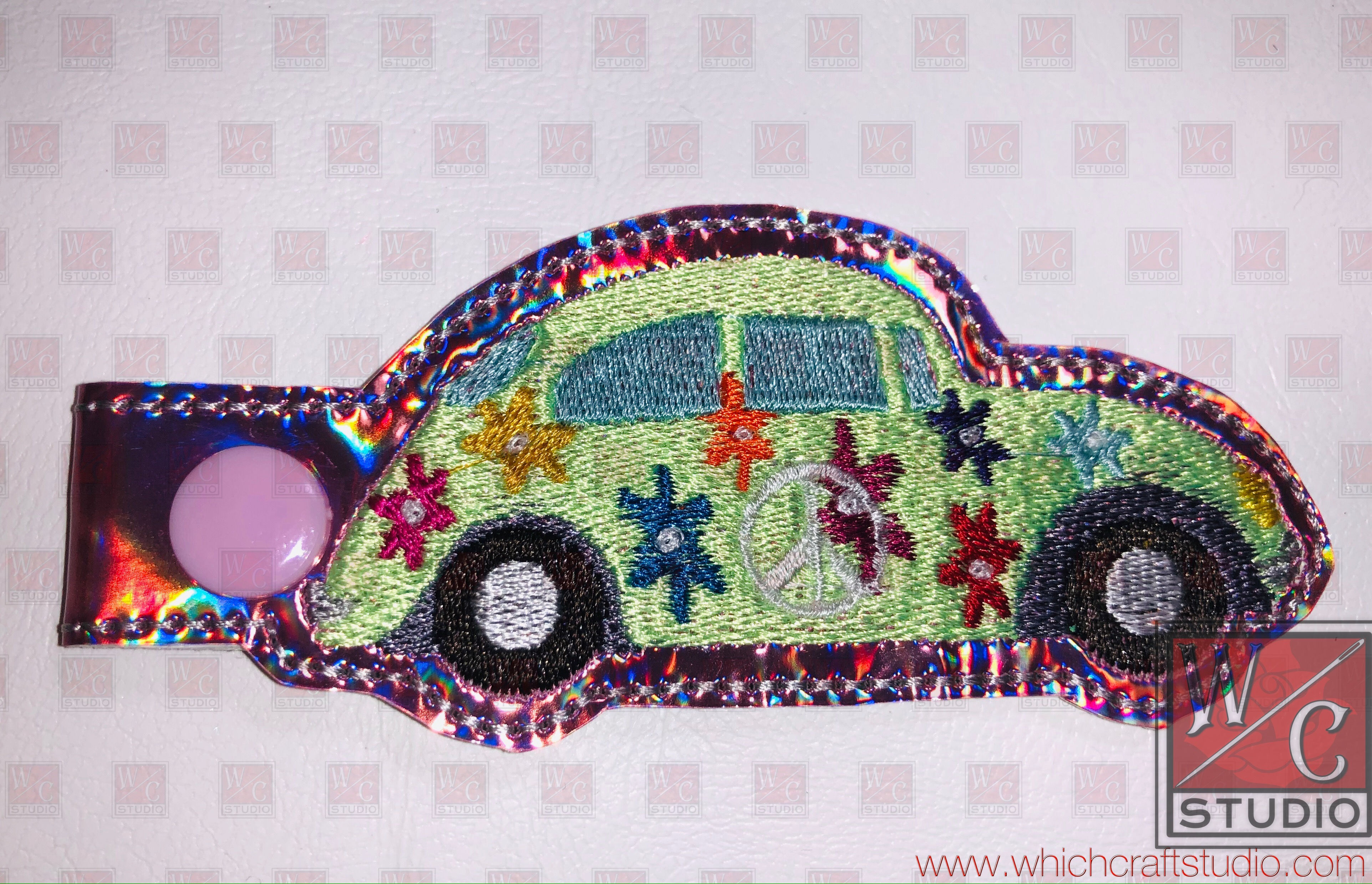Digital VW Bug Fob Snap Tab