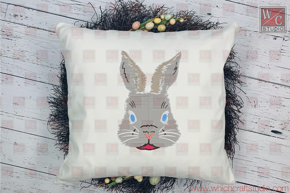 Digital Easter Bunny 8x12 Standalone Embroidery Designs