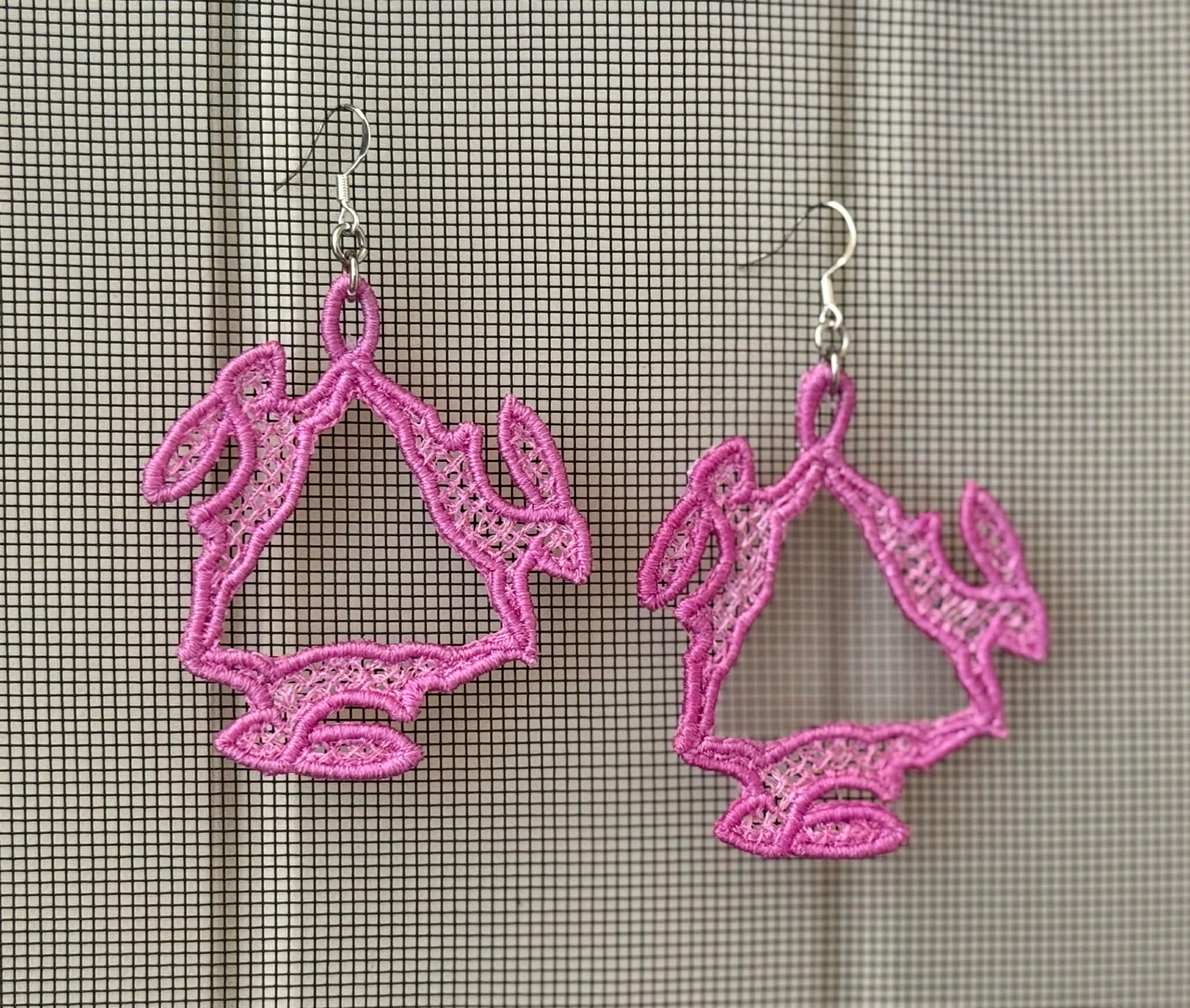 Digital FSL Spring Rabbits Earrings Digital File