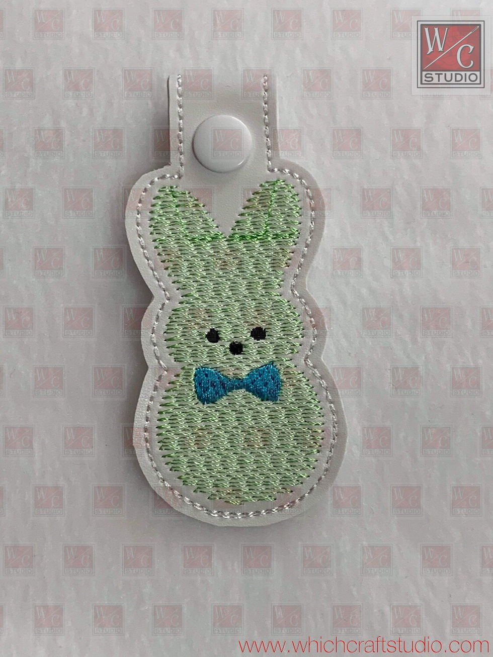 Digital Bow Tie Peep Fob Embroidery Designs