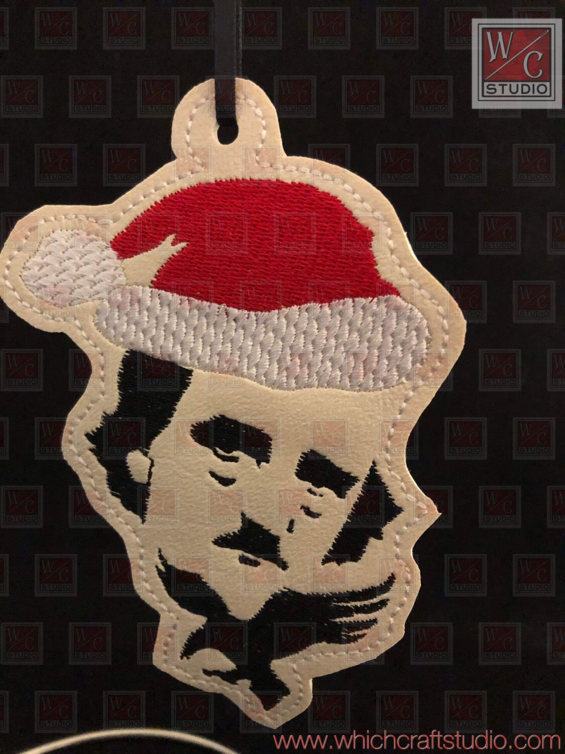 Digital Christmas Poe Ornament Digital Embroidery