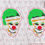 Thumbnail: Digital Skull Clown Head Earring Set of 4  Embroidery Design Fil