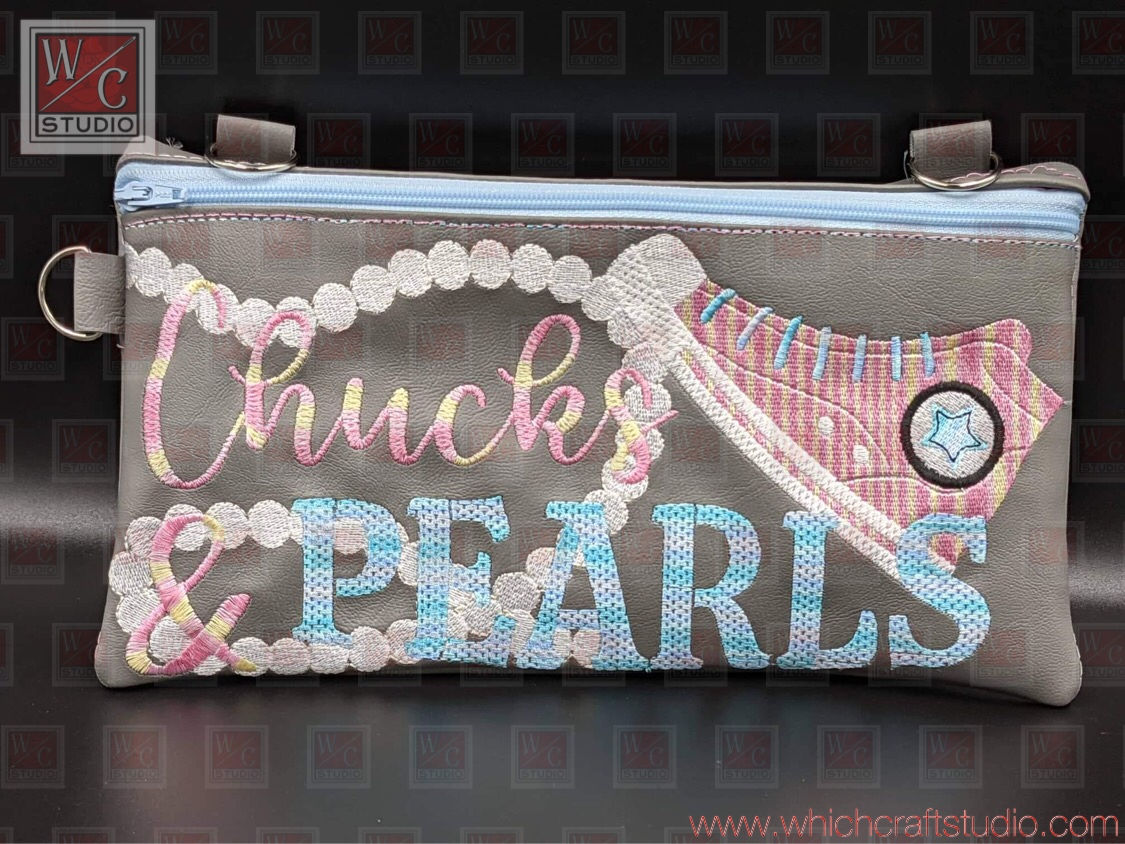 Digital Chucks and Pearls 6x10 Bag Embroidery Designs