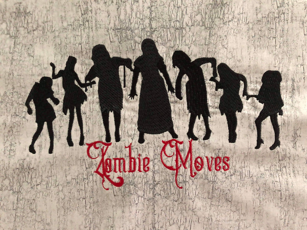 Thumbnail: Digital Zombie Moves Standalone  6x10 Digital Embroidery