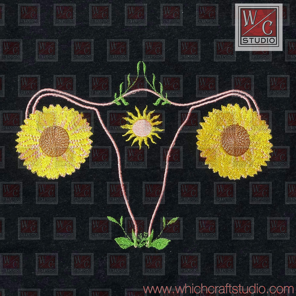 Digital Sun Flower Urterus Standalone 5x7 Digital Files