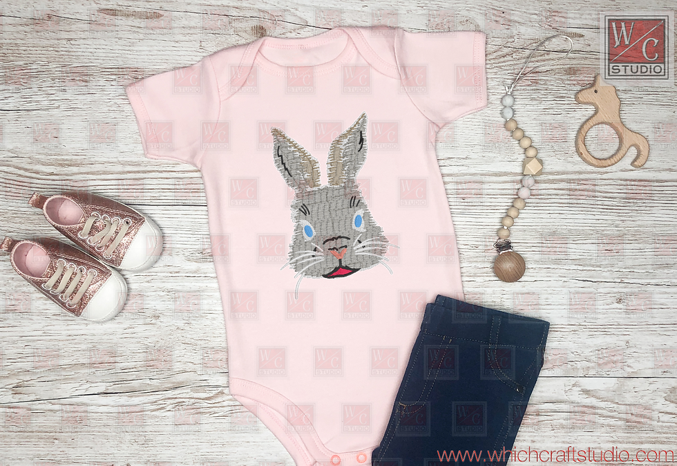 Digital Easter Bunny 4x4 Standalone Embroidery Designs