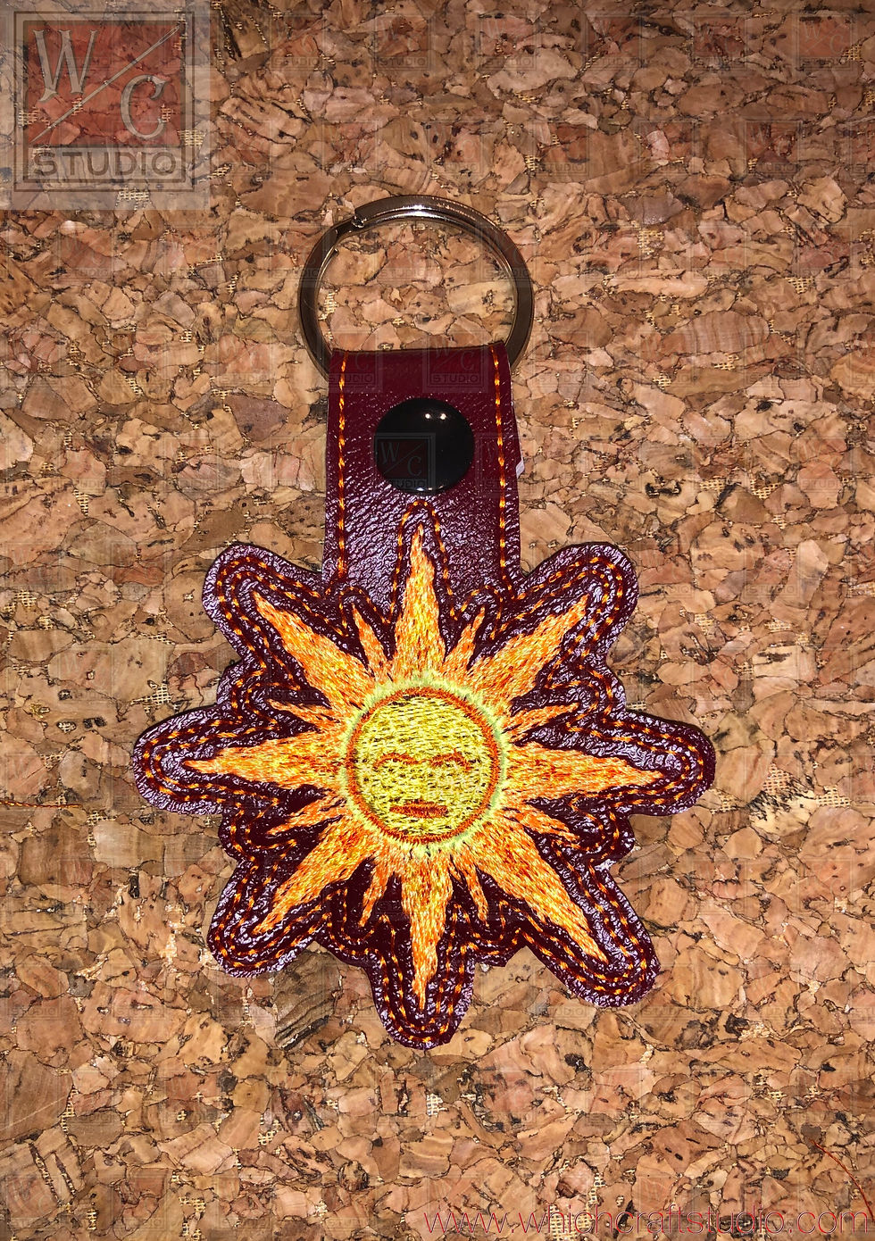 Digital Summer Sun Fob, Snap Tab