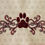 Thumbnail: Digital Paw Print Flourish Standalone 5x7  Digital Embroidery Design