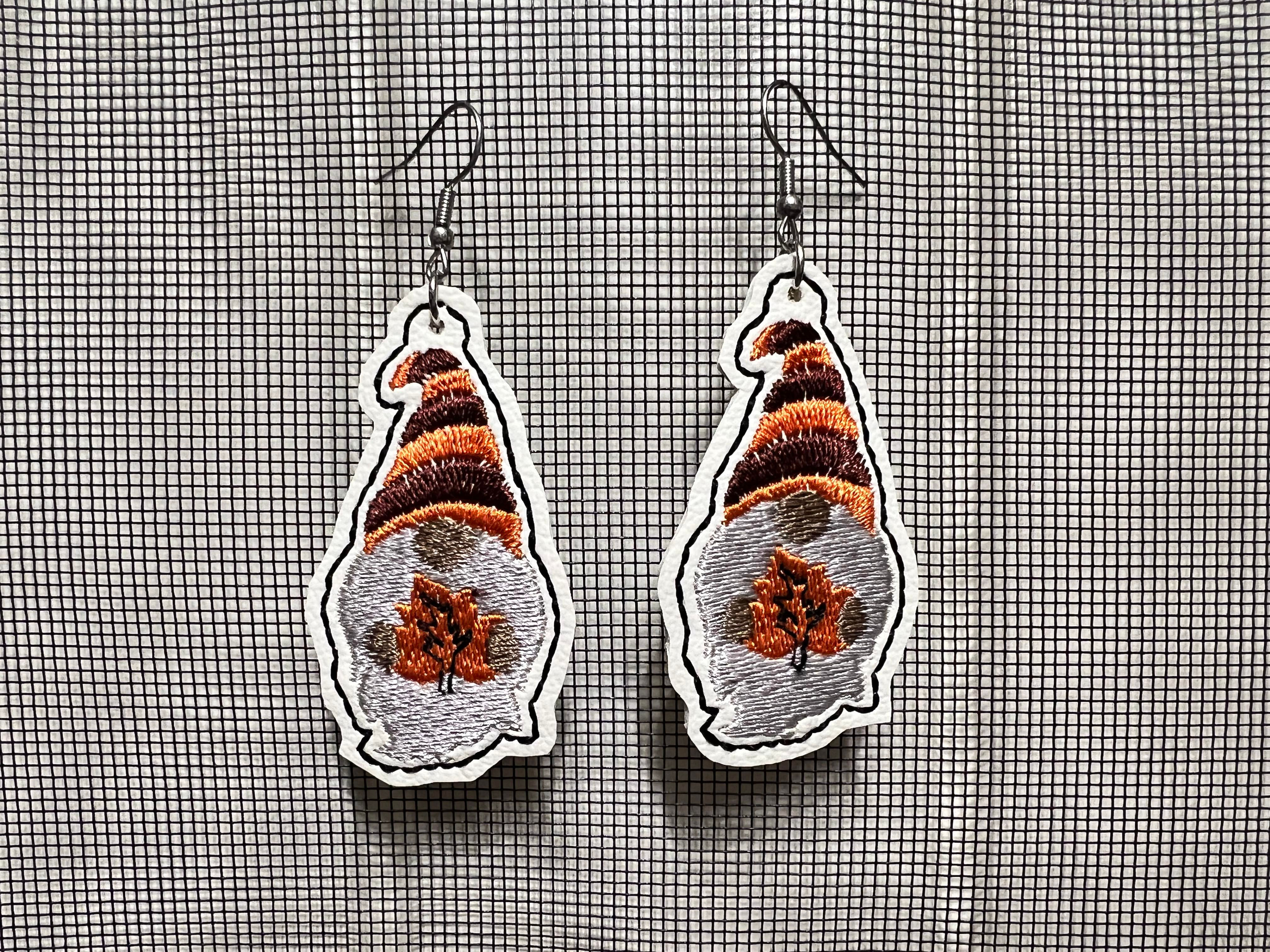 Digital Fall gnomes Earrings 4 Digital File