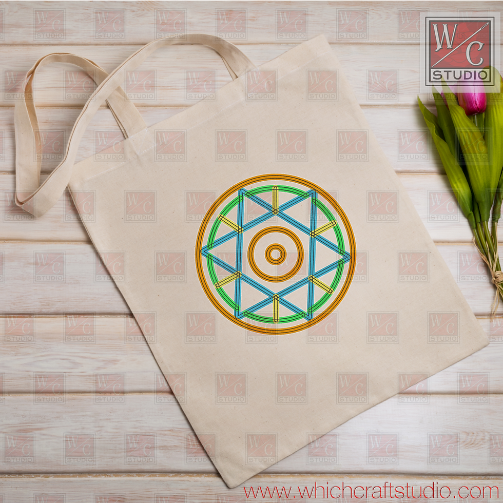 Digital Witchcraft Symbol 6x6 Standalone Digital Embroidery Design