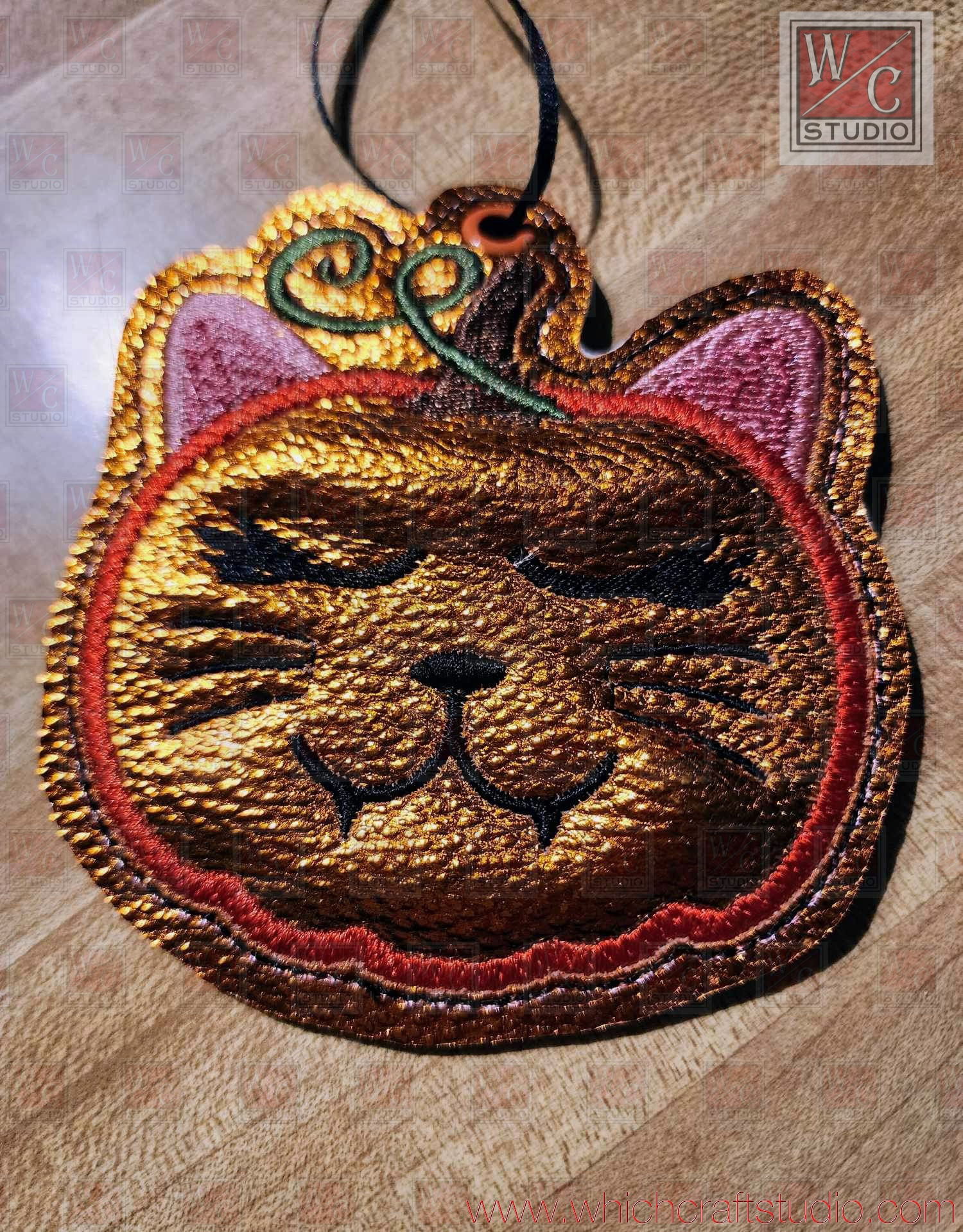 Digital  Cat Pumpkin DangleDigital File