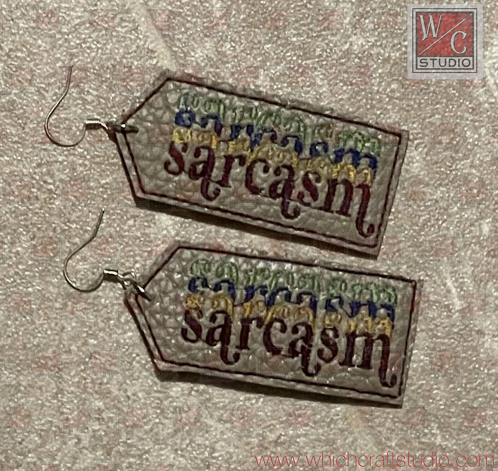 Digital Speak Sarcasm Earrings Digital File
