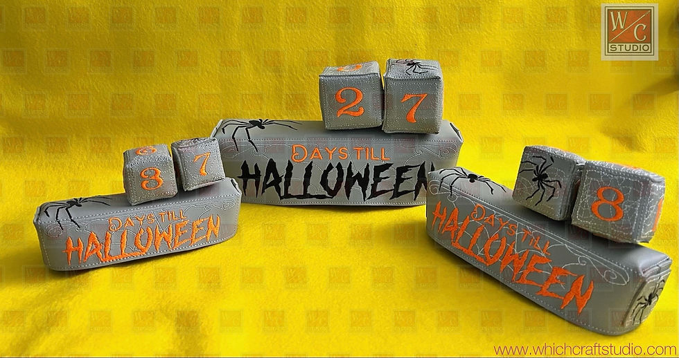 Thumbnail: Digital Halloween countdown cube year set 6x10 Digital File