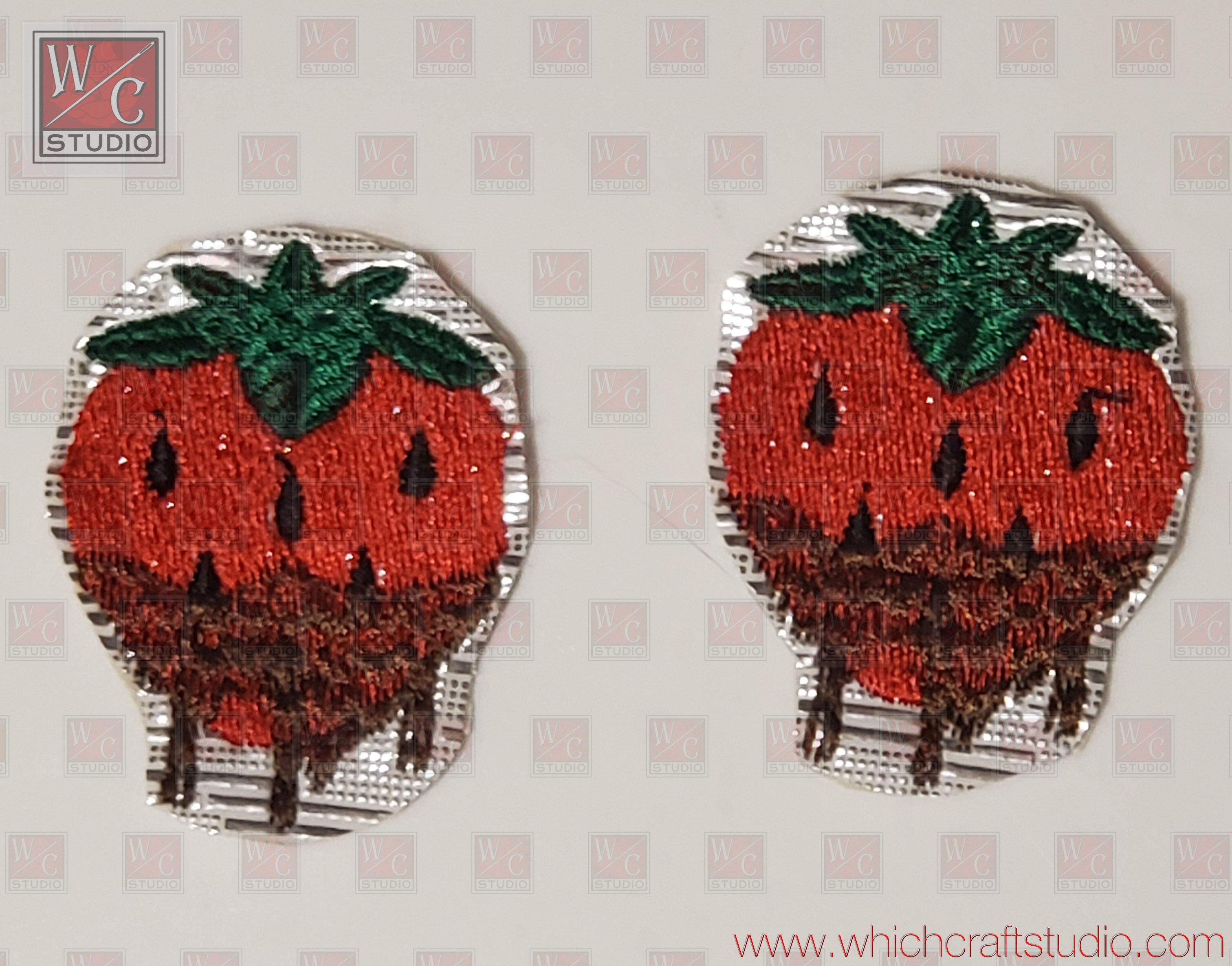 Digital Chocolate Strawberry Earrings Embroidery Designs
